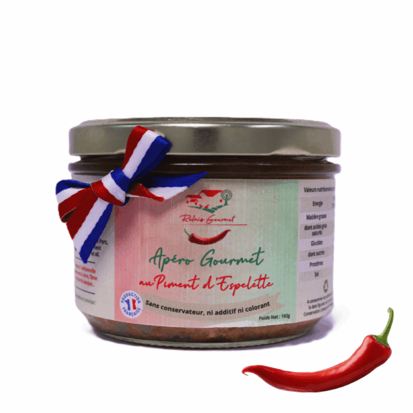 Aperitivo gourmet de pimiento de Espelette