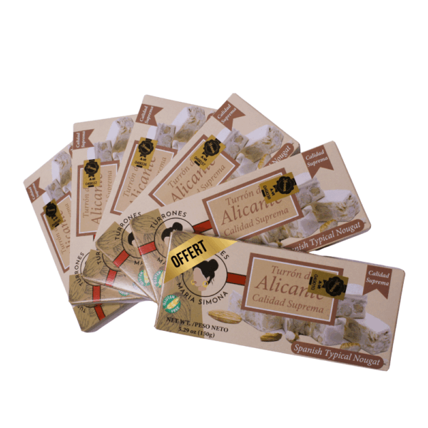 Pack Turron Alicante (dur) (5+1) – Image 2