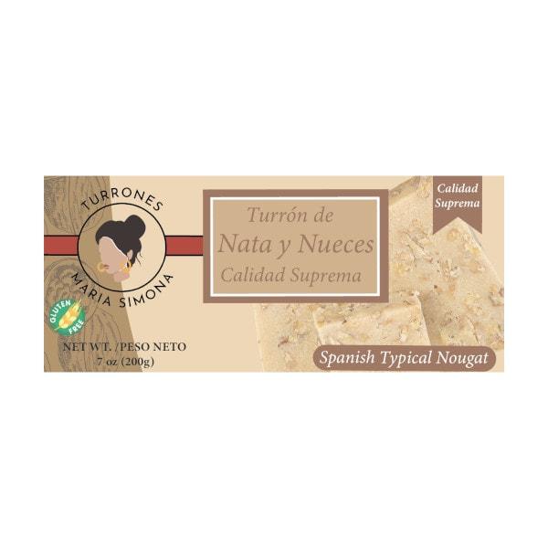 Turron à la Crème et aux Noix (mou)