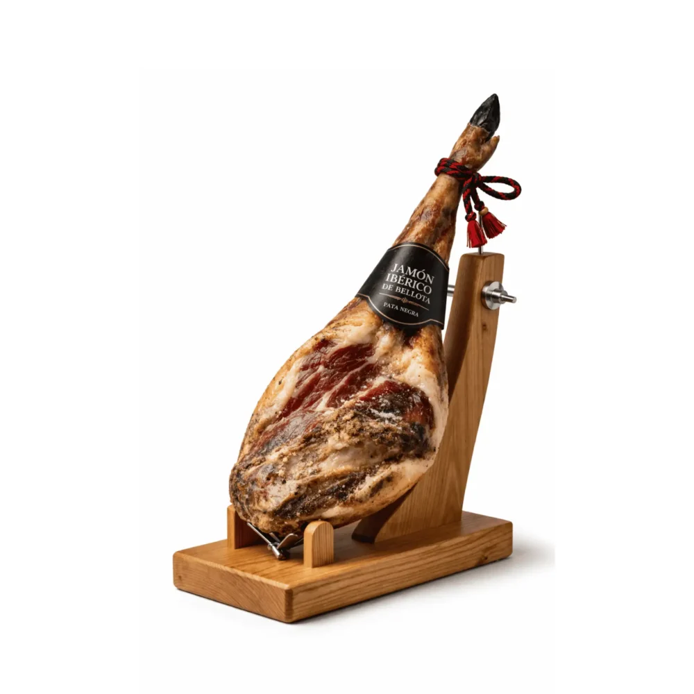 Jamón Extra Alimentado con Bellota Ibérica (Pata Negra)