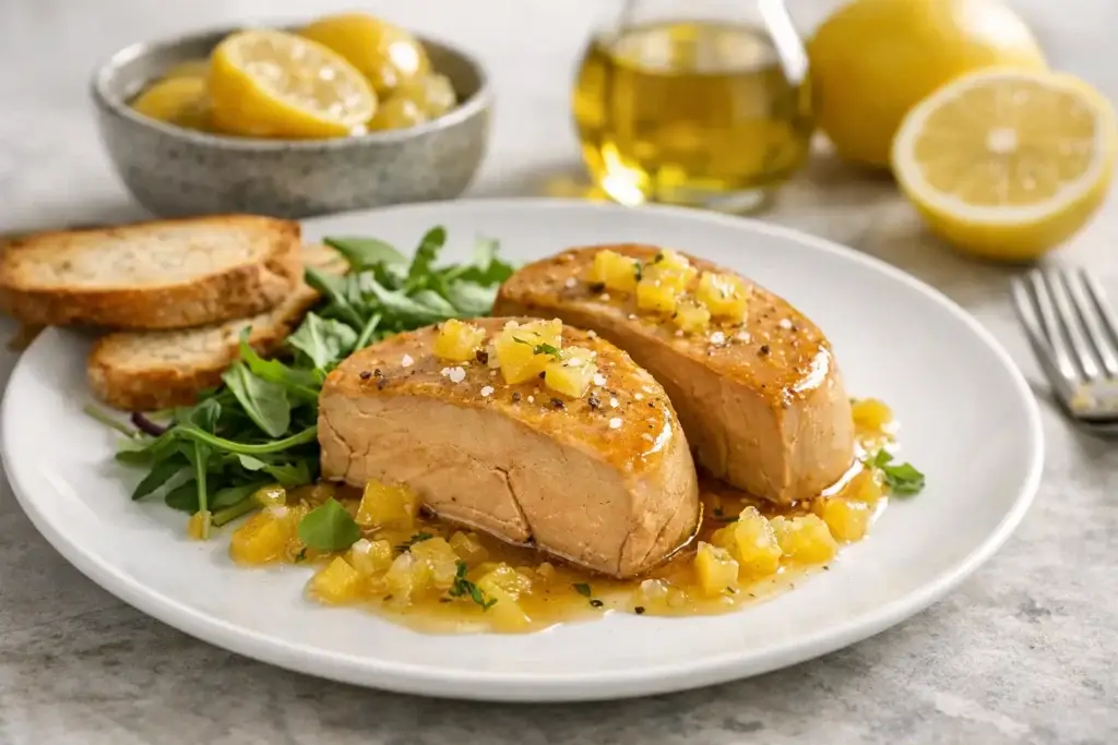 foie gras au citron confit, la bonne recette