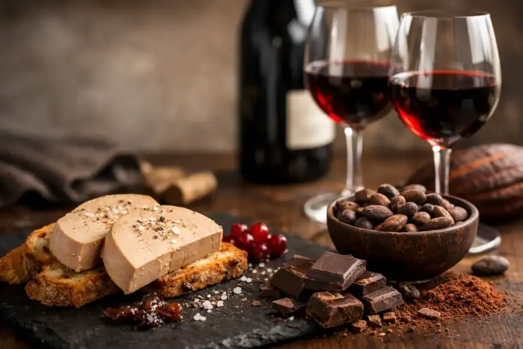 foie gras, cacao et vin: l’accord juste