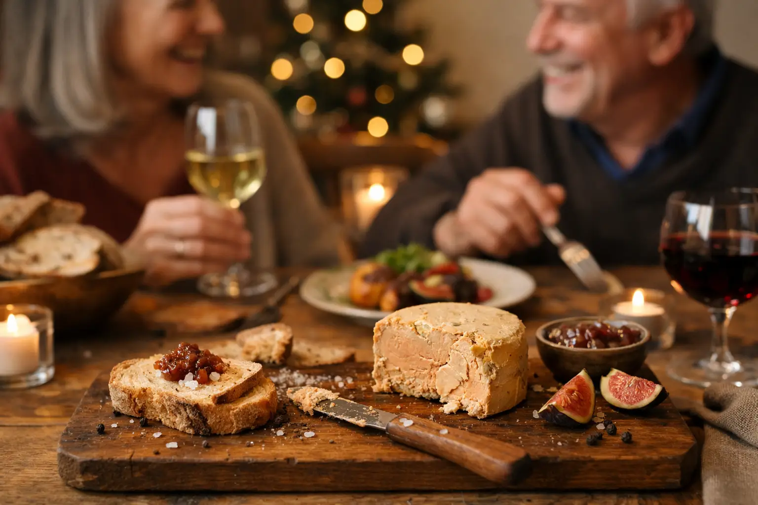 Exemple de menu de fêtes avec Foie Gras
