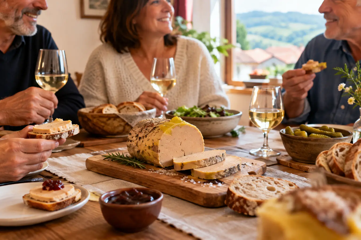 Un exemple buffet foie gras pour recevoir avec goût